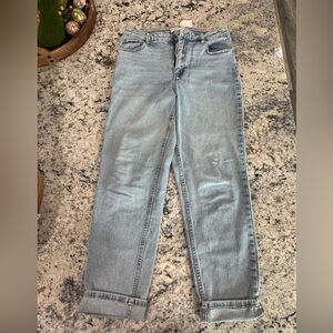 Classic Light Gray Straight Leg Jeans